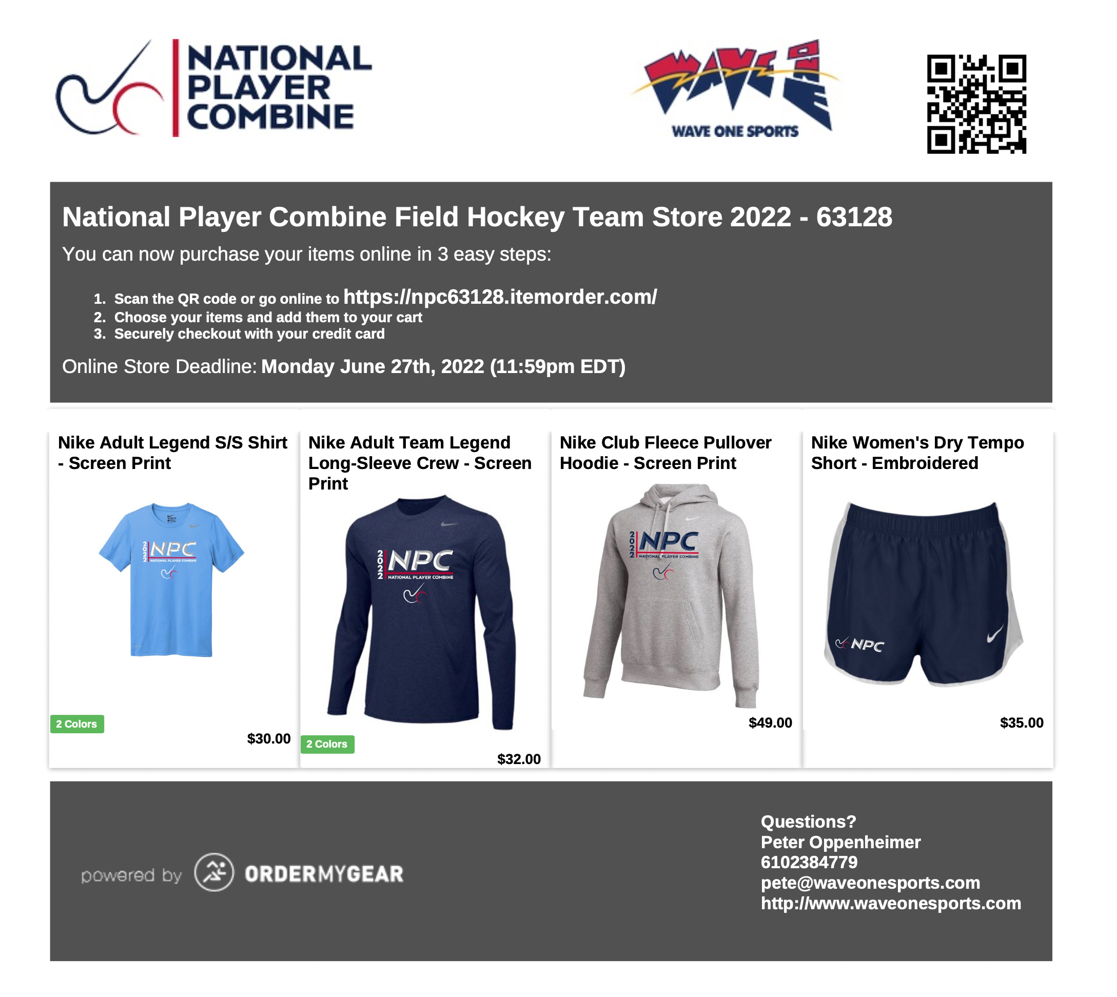Official Apparel National Player Combine